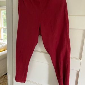 Flax ankle pants.